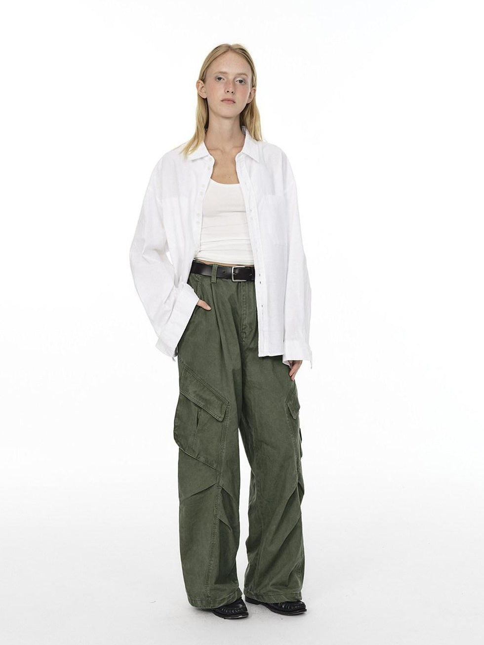 Country Moment Breathable Cotton Linen Loose Fit Button Front Collared Unisex Shirts