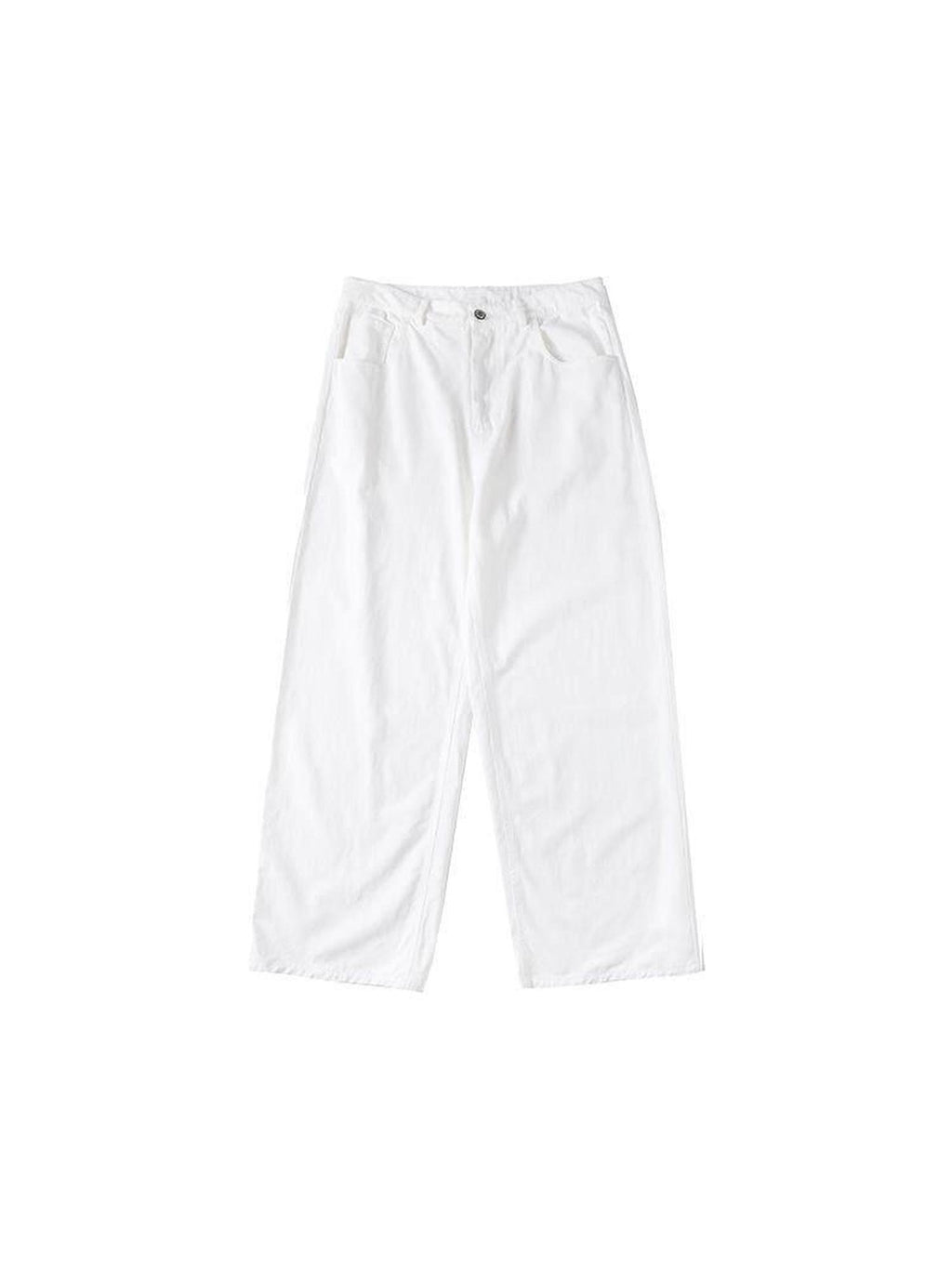 Country Moment 100 Percent Cotton Mid Rise Zip Fly Youth Casual Solid Straight Pants