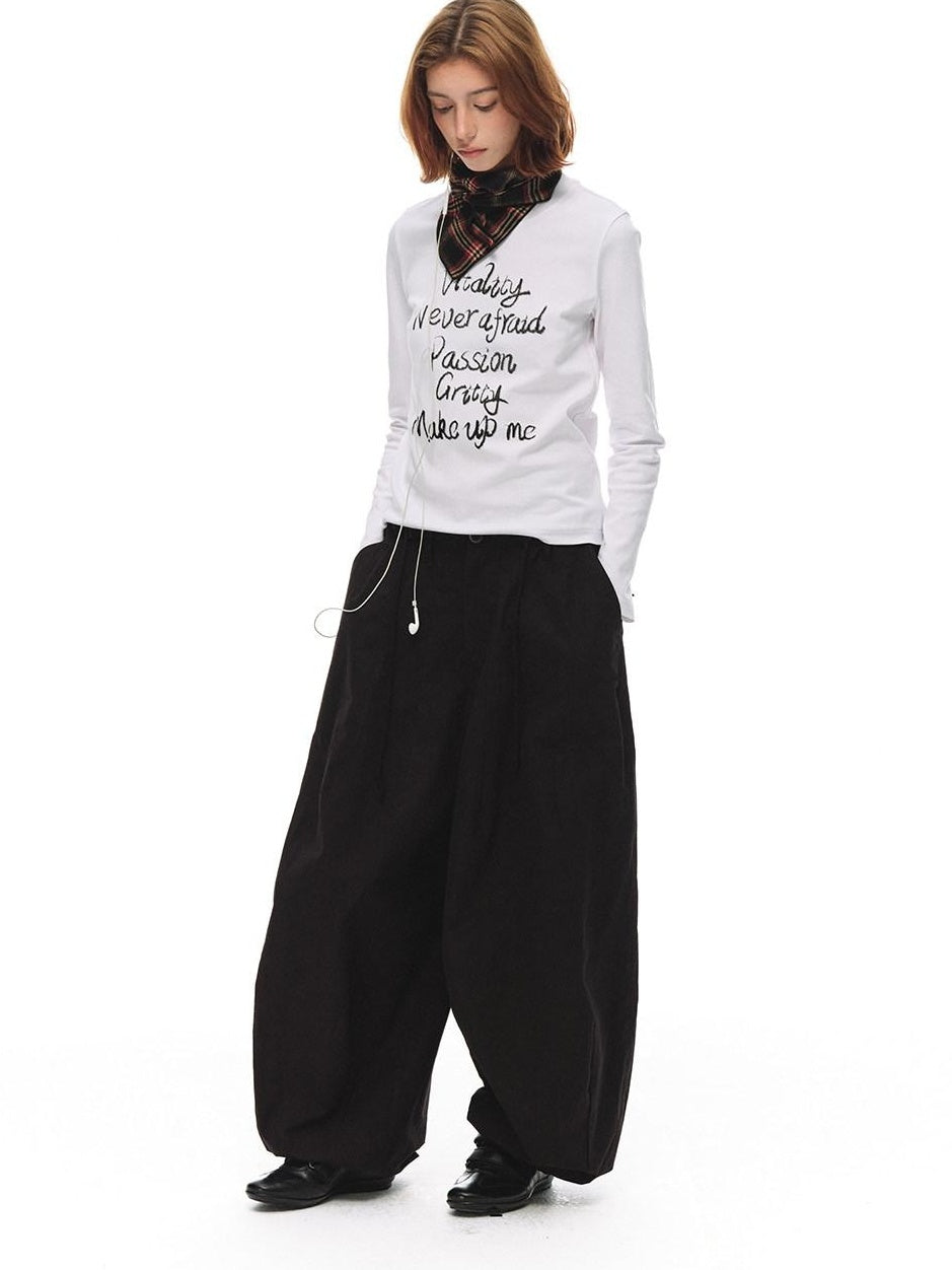 Country Moment 100% Cotton Breathable Letter Print Casual Women Citywalk Long Sleeve T-Shirts