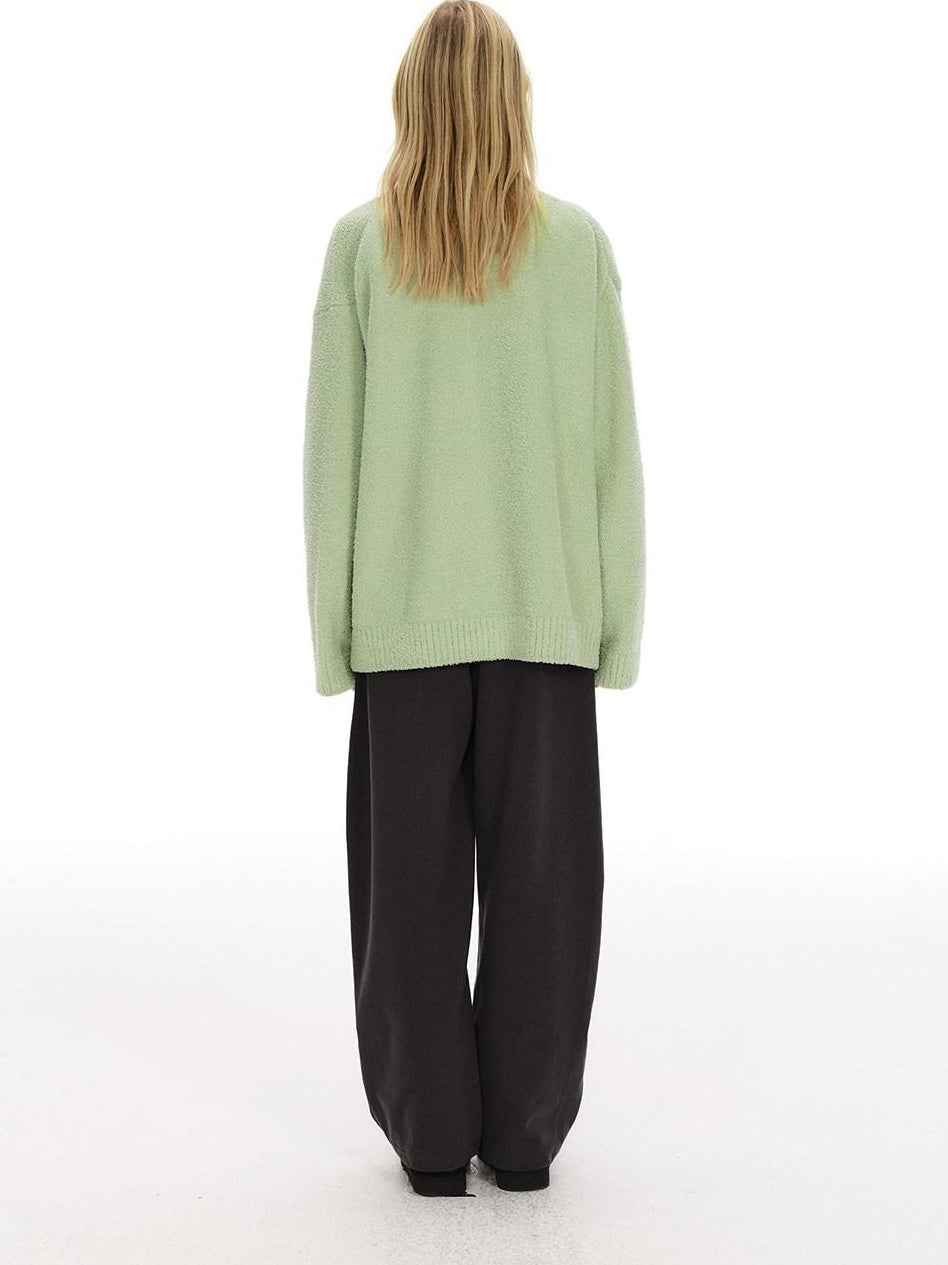 Country Moment Soft Warm Button Vintage Loose Fit Women Commuter Polyester Cardigans