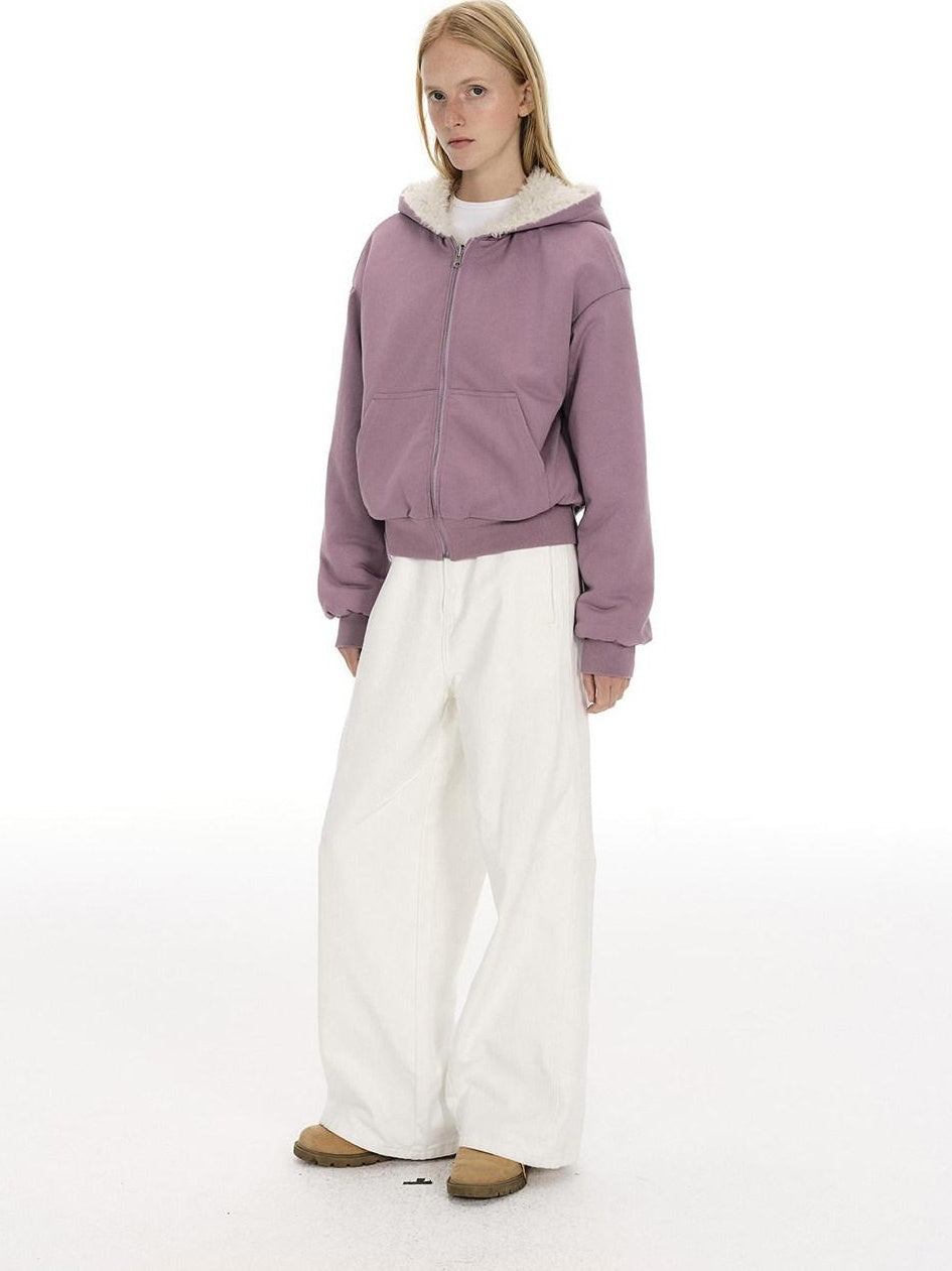 Country Moment Comfortable Cotton Mid Rise Straight Leg Unisex Casual Khaki White Cargo Pants