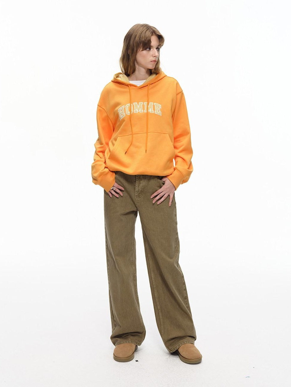 Country Moment Cozy 340G Warm Colorblock Loose Fit American Style Unisex Cotton Blend Hoodie