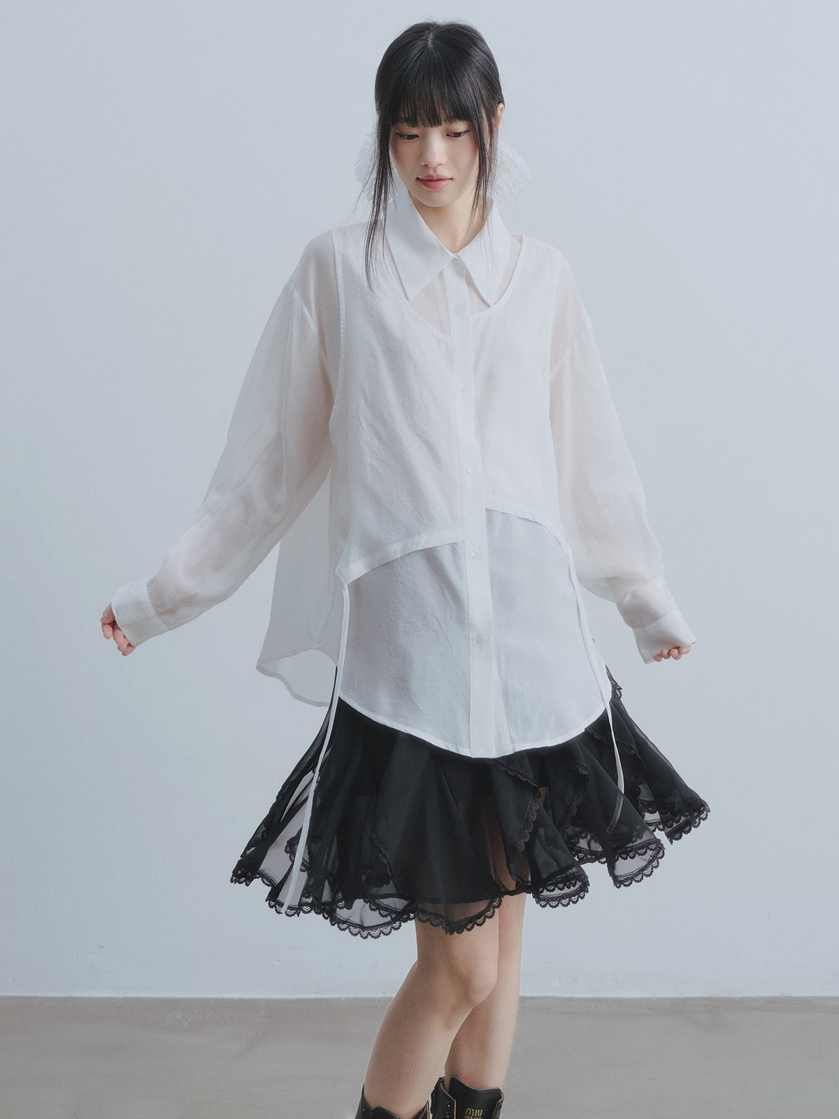 DDGIRL_studio_Breathable_Viscose_Blend_Loose_Fit_Faux_Two_Piece_Longsleeve_Button_Blouses_MISSTT
