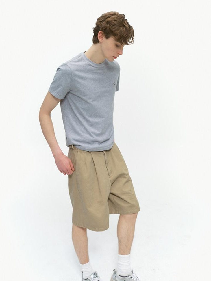 Country Moment 100% Cotton Soft Loose Fit Crew Neck Unisex Solid Basic Short Sleeve T-Shirts