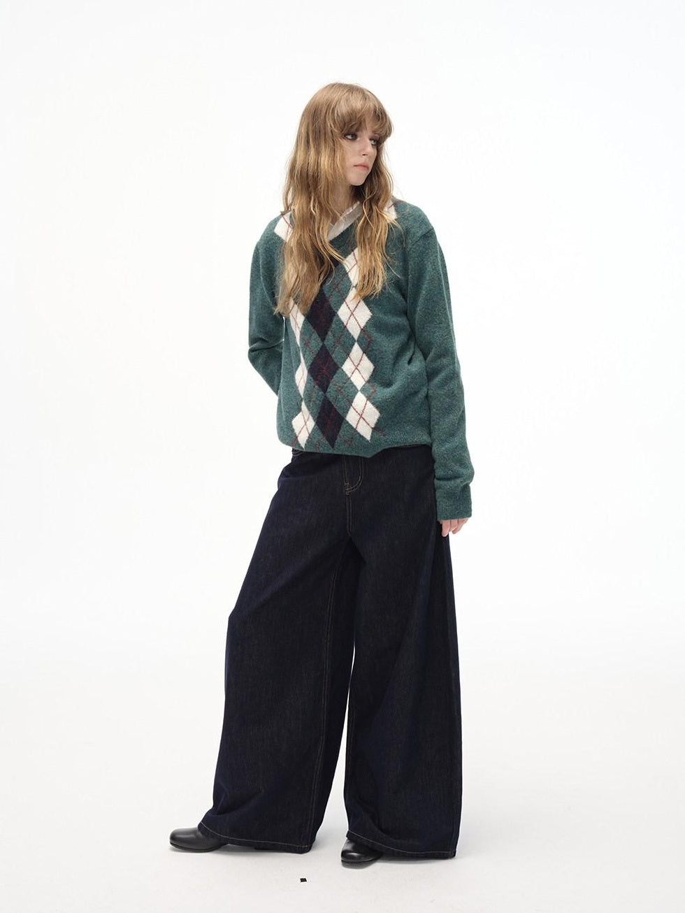 Country Moment High Waist Durable Cotton American Relaxed Raw Denim Non Stretch Wide Leg Jeans