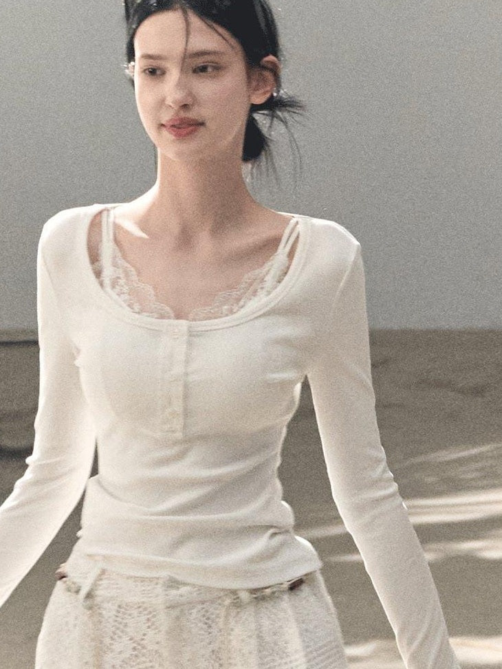 7 OAKMOO Mid Rise Cotton Blend Casual Straight Fit Women Mist White Wide Leg Pants