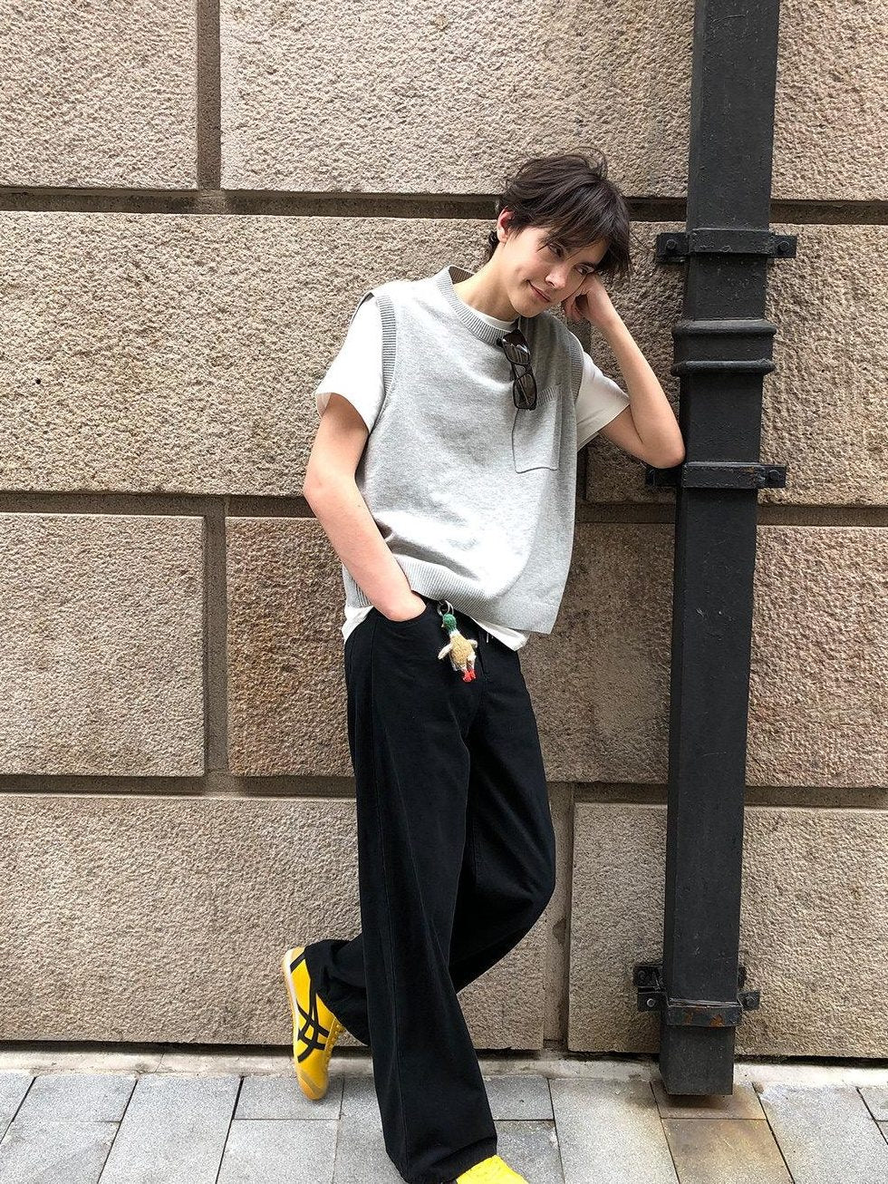 Country Moment Cotton Mid Rise Straight Fit American Casual Youth Khaki Black Straight Pants