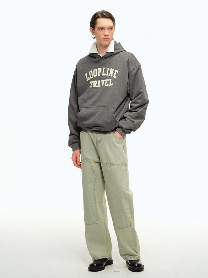 Country Moment Soft 100 Percent Cotton Loose American Style Text Pullover Teen Casual Hoodie
