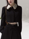7_OAKMOO_Lightweight_Long_Sleeve_Doll_Collar_High_Waist_Black_Top_&_Skirt_Sets_MISSTT