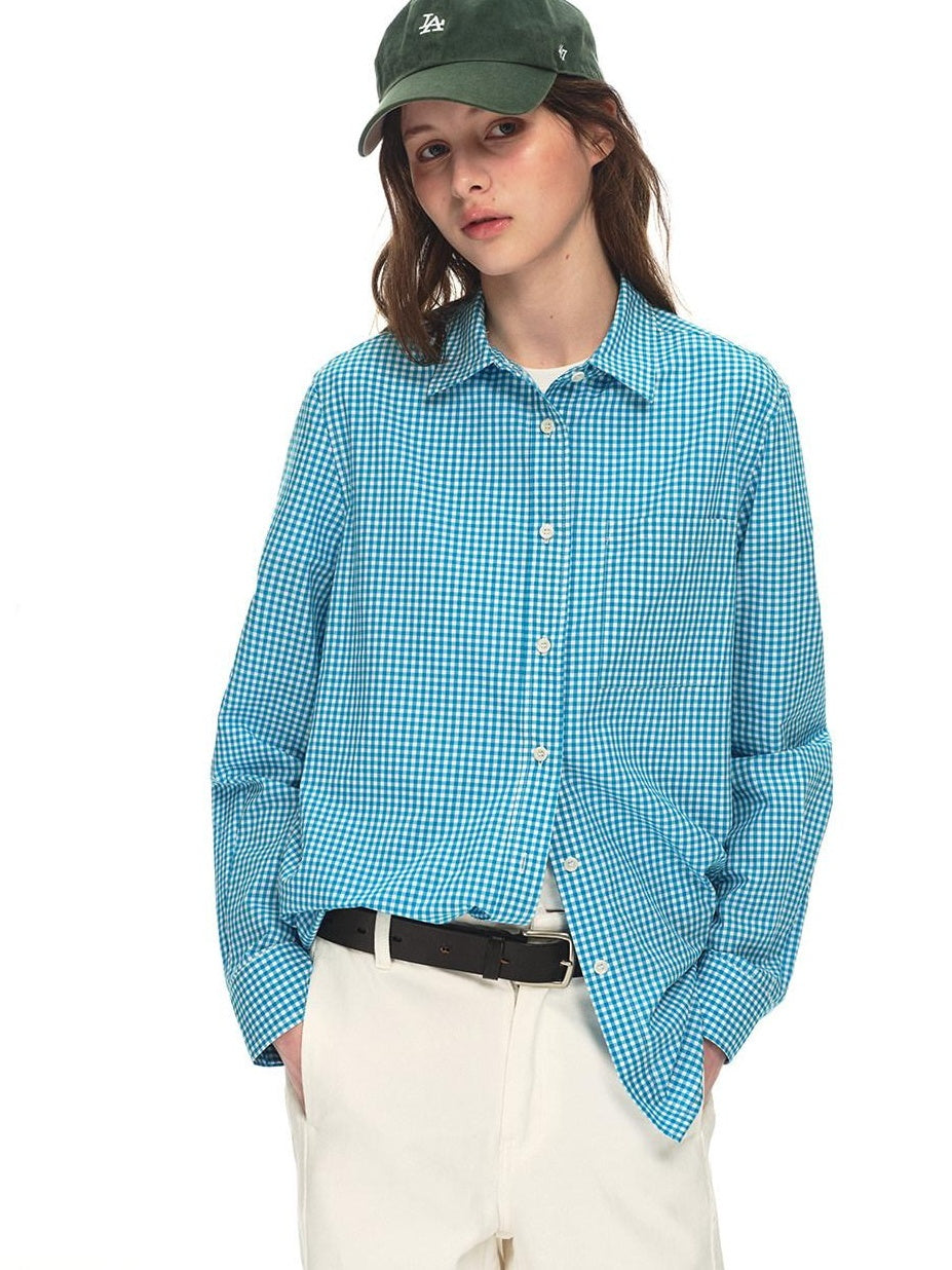 Country Moment Breathable 100% Cotton Loose Fit Drop Shoulder Plaid Button Unisex Shirts