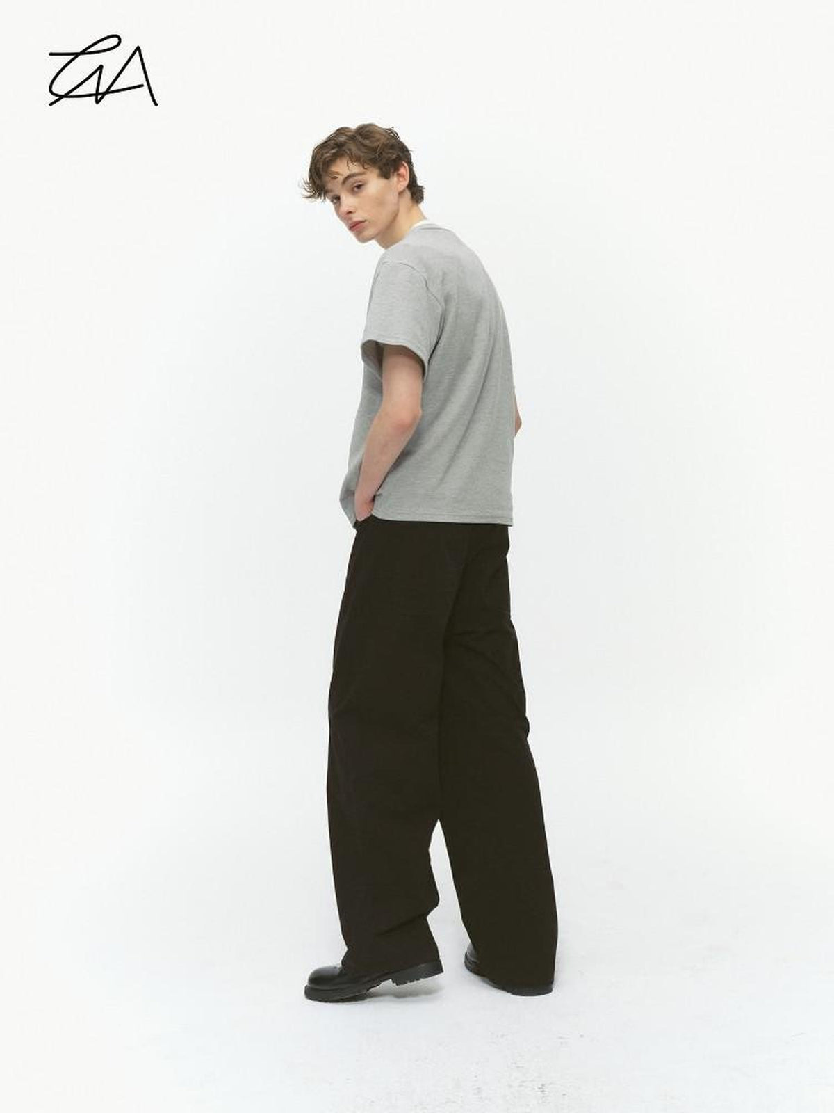 Country Moment 100% Cotton Breathable Loose Fit Pocket Midrise Casual Black Straight Pants