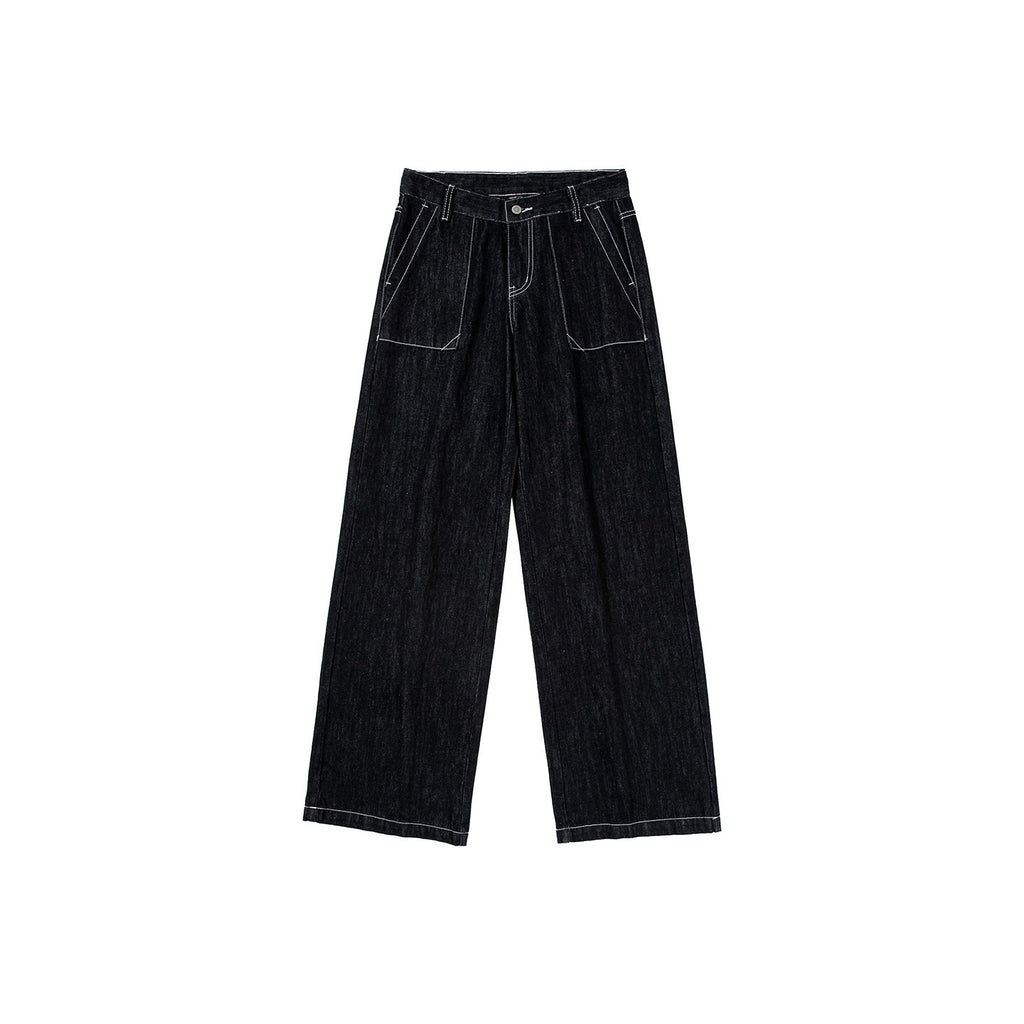 Country_Moment_Soft_Breathable_Cotton_Loose_American_Natural_Waist_Black_Straight_Leg_Jeans_MISSTT