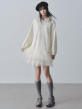 DDGIRL_studio_Sweet_Soft_Knit_Tulle_Panel_A_Line_Long_Sleeve_Back_Button_Mini_Dresses_MISSTT