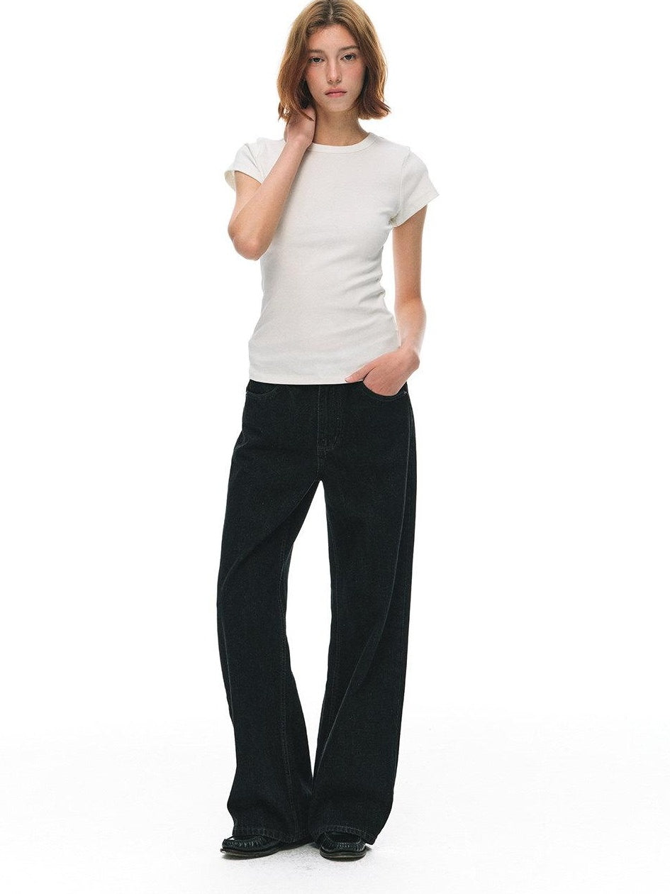 Country Moment Cooling Breathable Cotton Slim Crew Neck American Women Short Sleeve T-Shirts