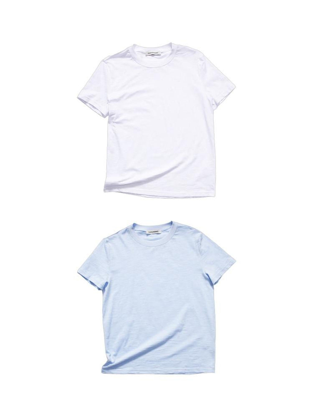 Country Moment Bamboo Cotton Minimal Loose Fit Unisex Solid Crew Neck Short Sleeve T-Shirts
