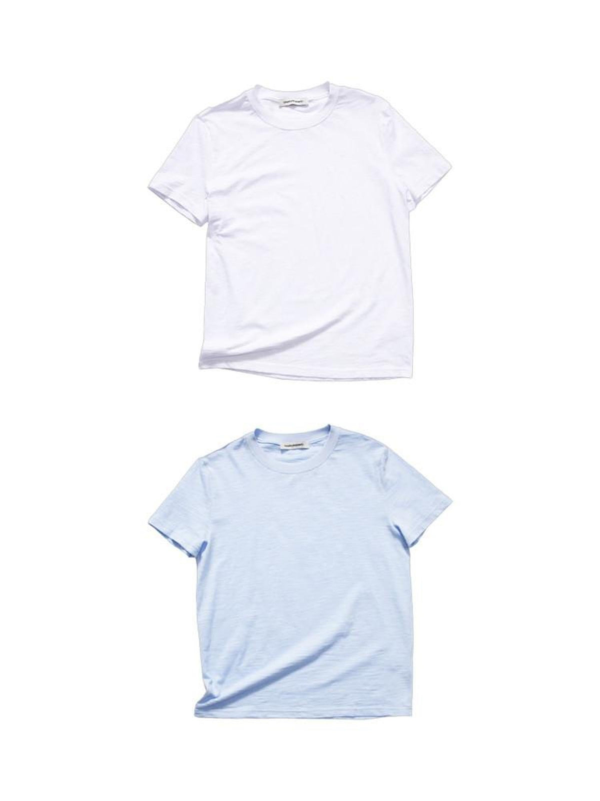 Country Moment Bamboo Cotton Minimal Loose Fit Unisex Solid Crew Neck Short Sleeve T-Shirts