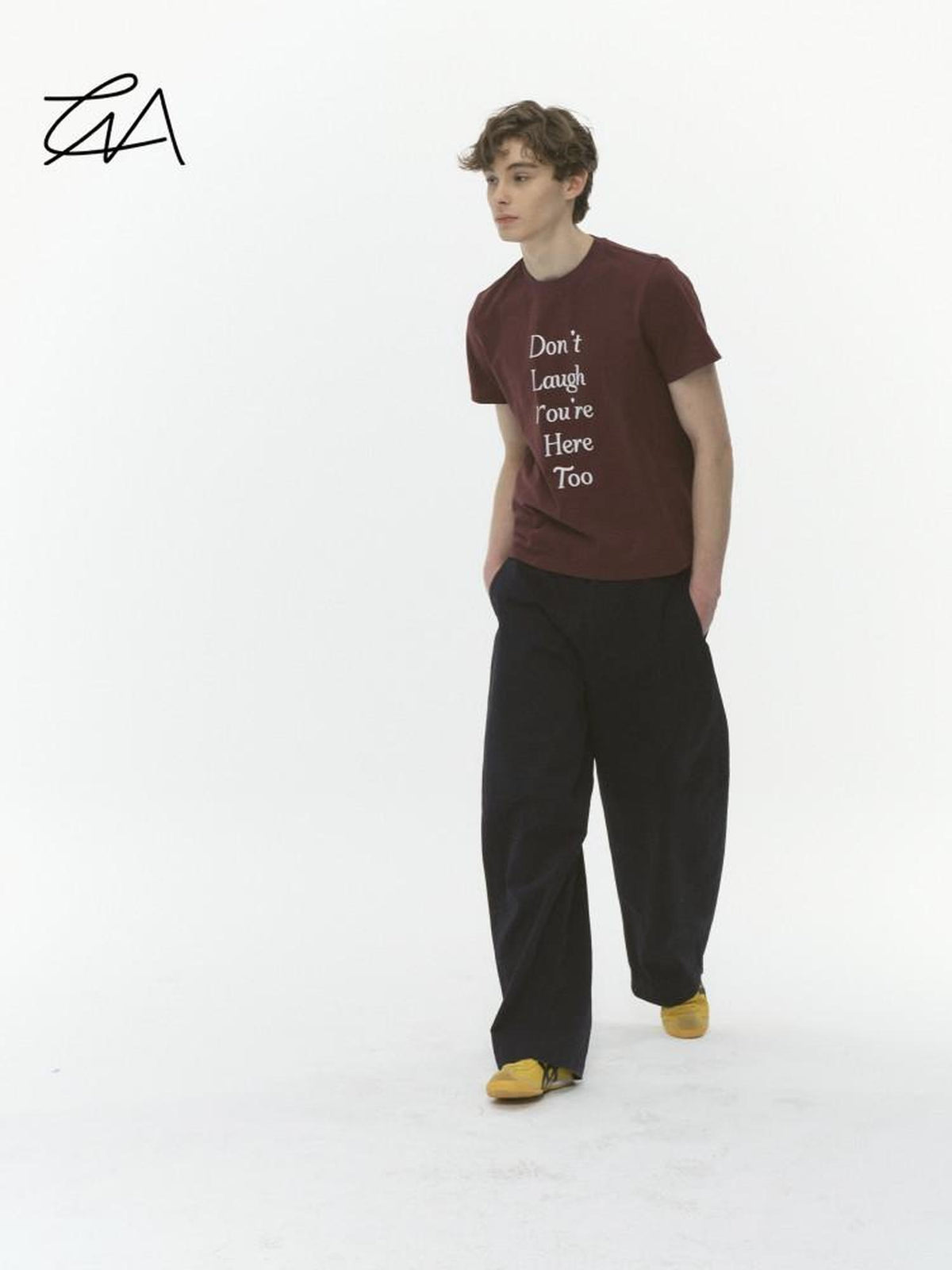 Country Moment 100% Cotton Relaxed Printed Crewneck Wine Red Graphic Short Sleeve T-Shirts