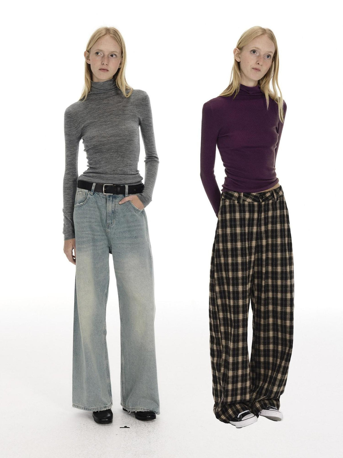 Country Moment Soft 100 Percent Wool Slim Turtleneck Pullover Women Casual Commute Sweaters