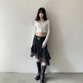 DDGIRL_studio_Shape_Retaining_Ruffle_Hem_High_Waist_Office_Young_Women_Black_Lined_Midi_Skirts_MISSTT
