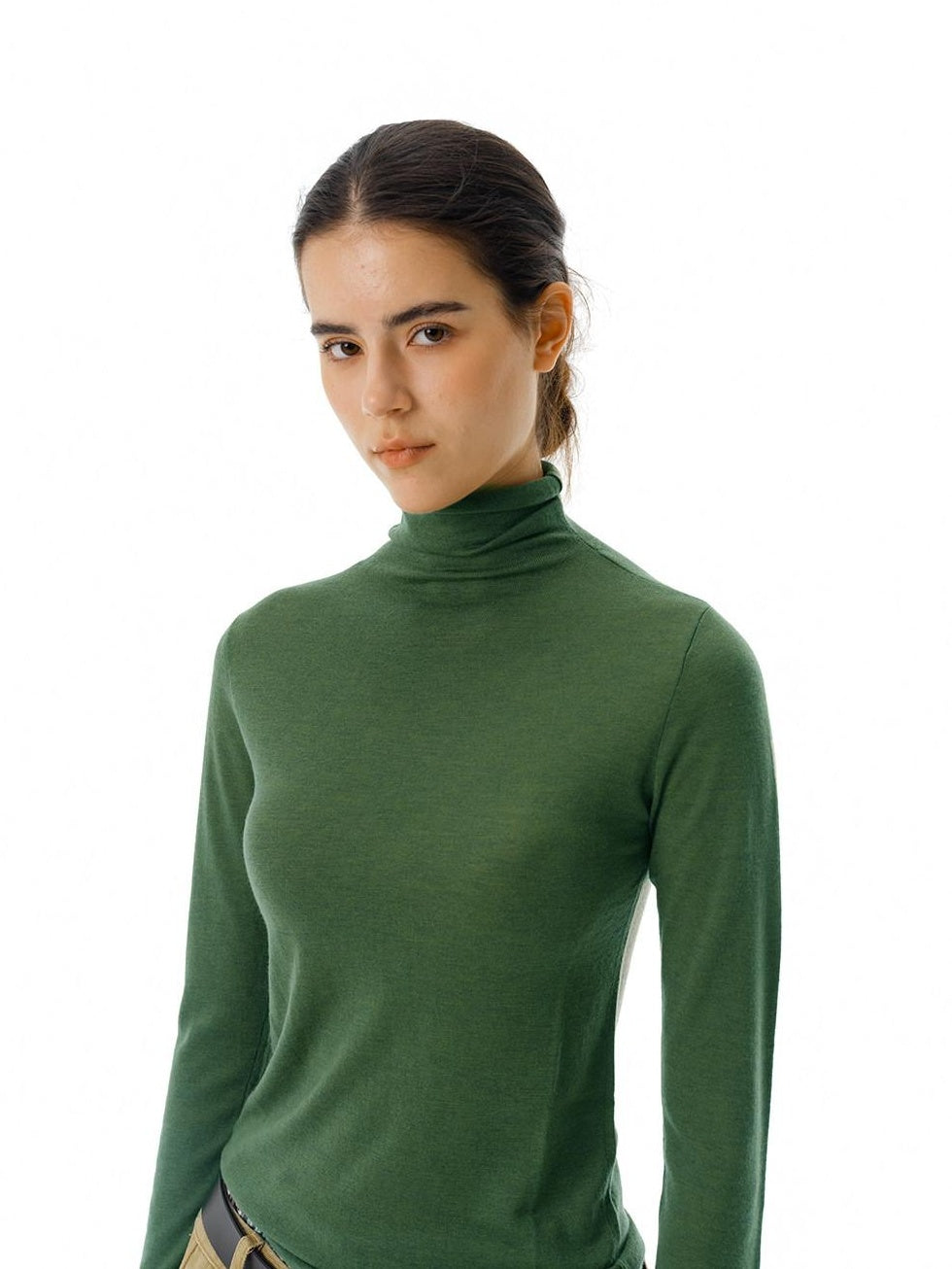 Country Moment Slim Fit Relaxed Turtleneck Women Casual Wool Blend Pullover Warm Sweaters