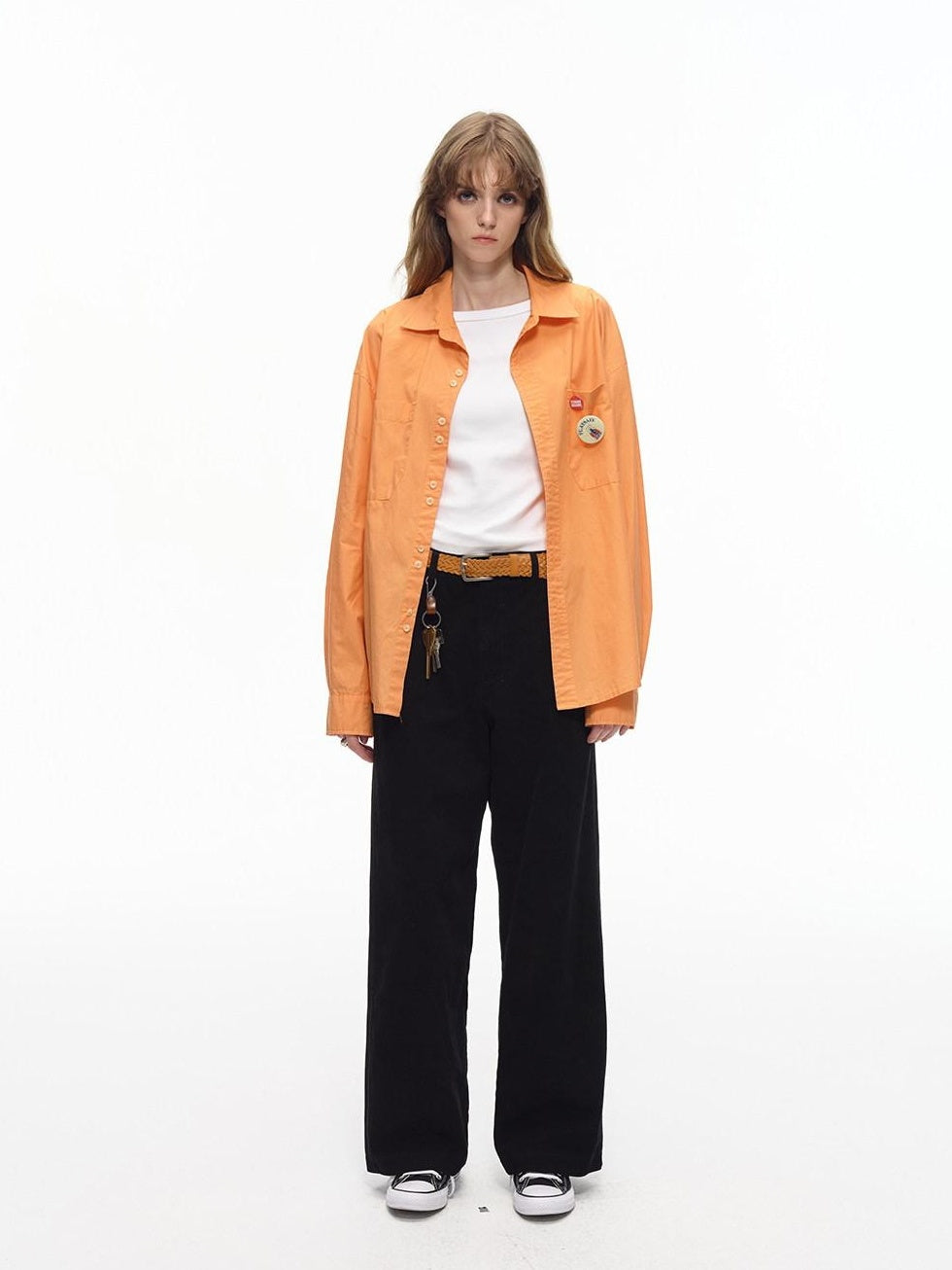 Country Moment Washed Cotton Durable Mid Rise Relaxed Zip Fly Youth Casual Wide Leg Pants