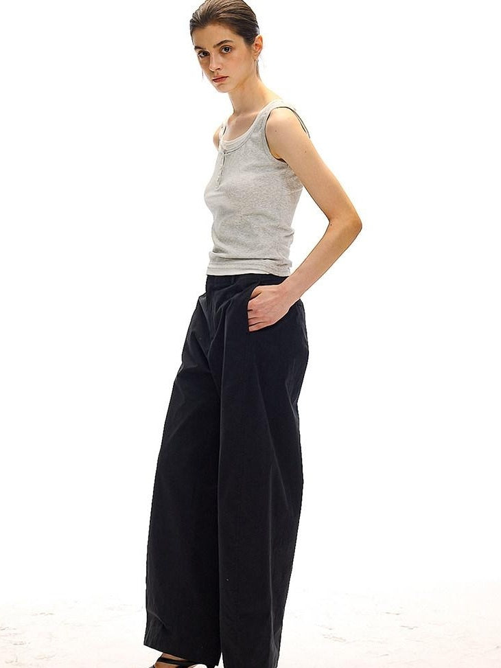 Country Moment Ribbed Moisture Wicking Slim Halter Cotton Stretch Women Casual Tank Tops