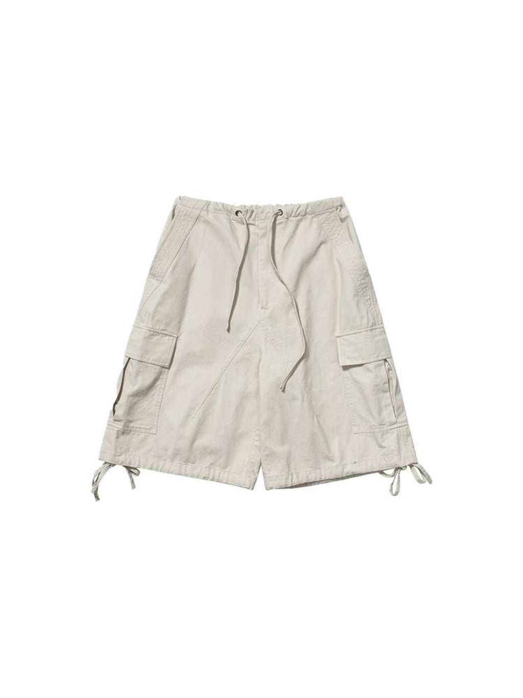 Country Moment Breathable Cotton Washed Cargo Loose Fit Casual Neutral Mid-Length Shorts