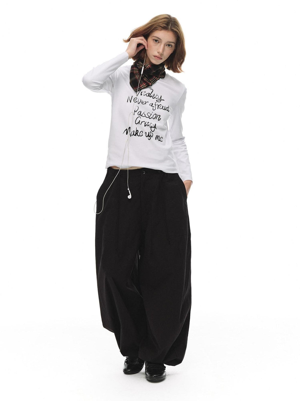 Country Moment 100% Cotton Breathable Letter Print Casual Women Citywalk Long Sleeve T-Shirts