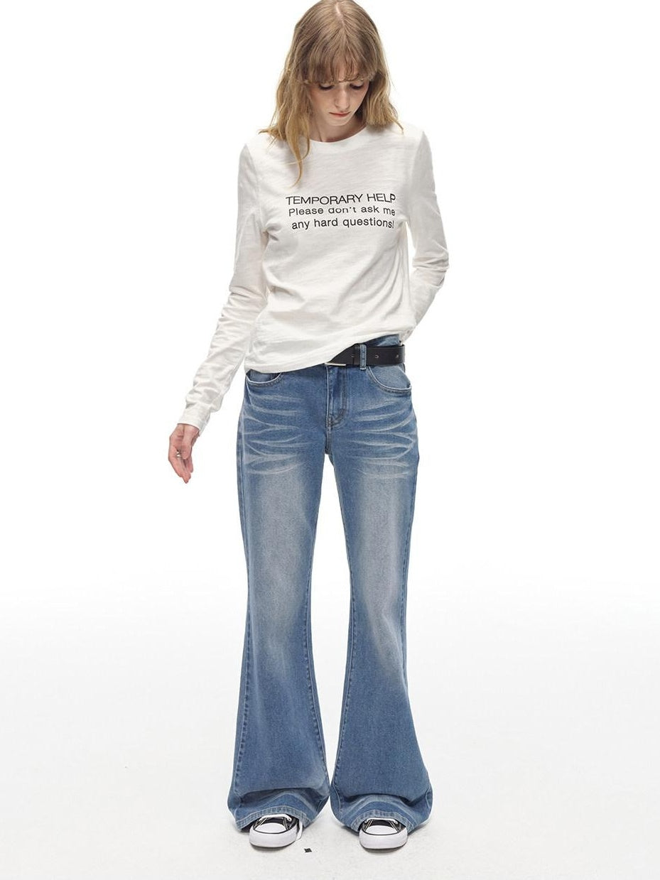 Country Moment Washed Cotton Breathable Graphic Unisex Standard Fit Long Sleeve T-Shirts