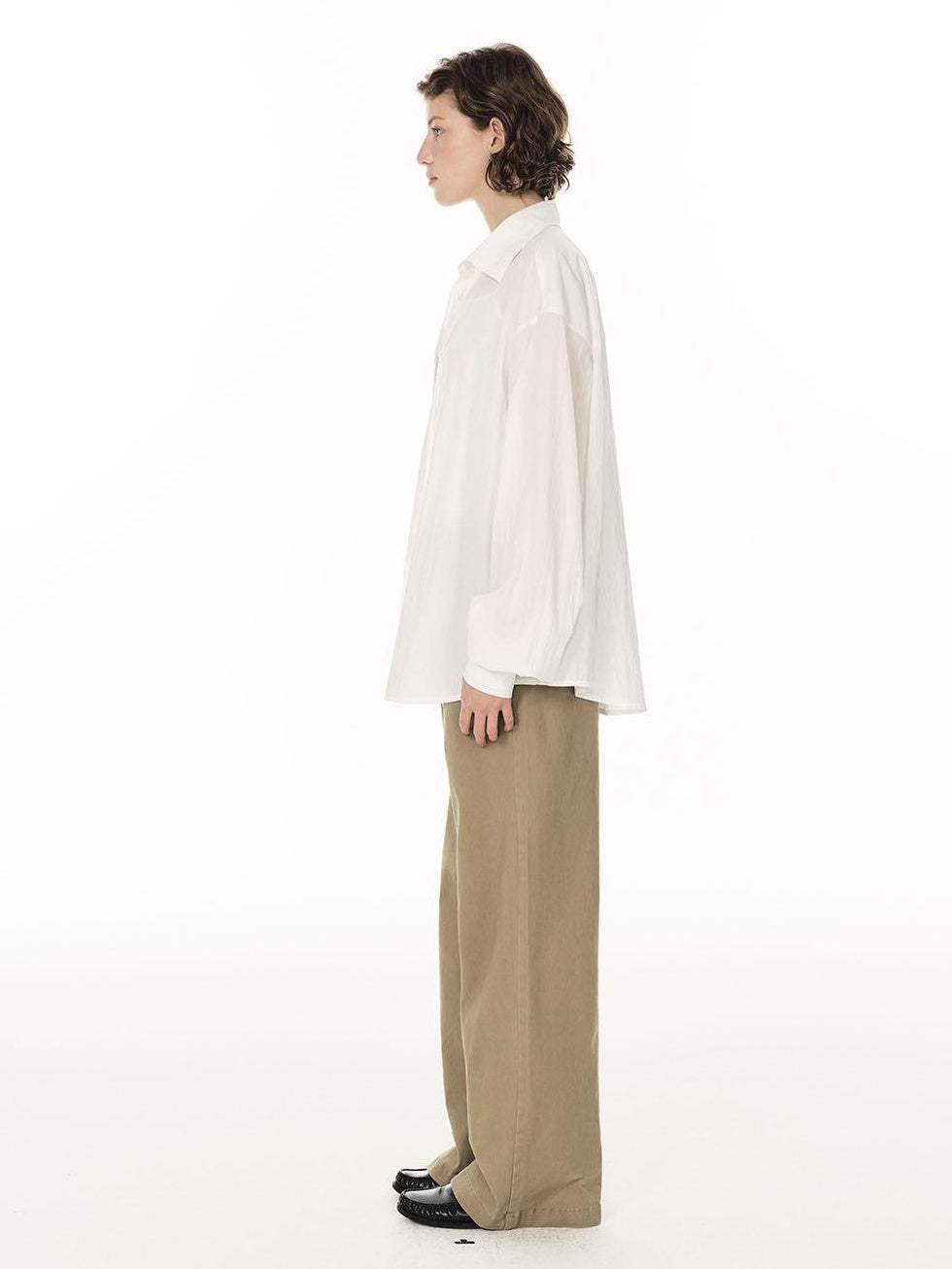Country Moment Soft Lyocell Nylon Loose Fit Button Down Unisex Long Sleeve Shirts