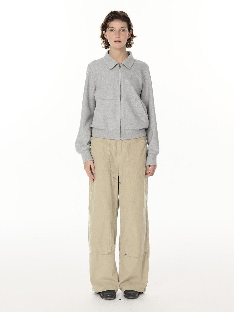 Country Moment Soft 100 Percent Cotton Loose Straight Leg Mid Rise Casual Mens Cargo Pants