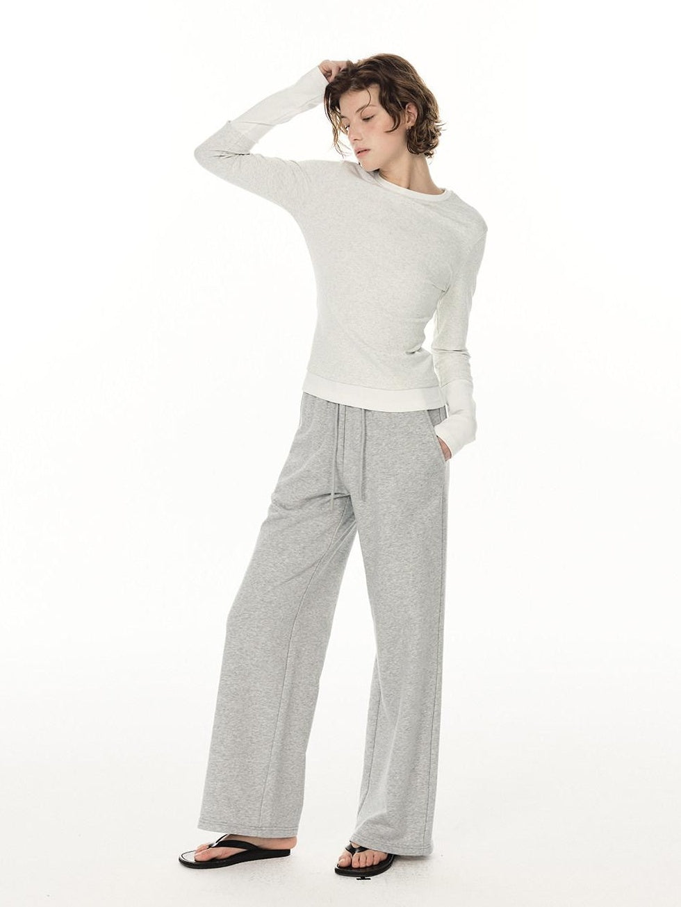 Country Moment Breathable Cotton Colorblock Slim Fit Women Crew Neck Long Sleeve T-Shirts