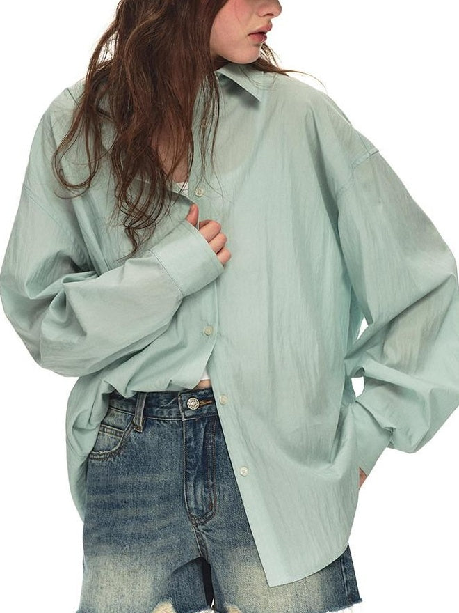Country Moment Cooling Lyocell Blend Loose Fit Drop Shoulder Collared Unisex Button Shirts