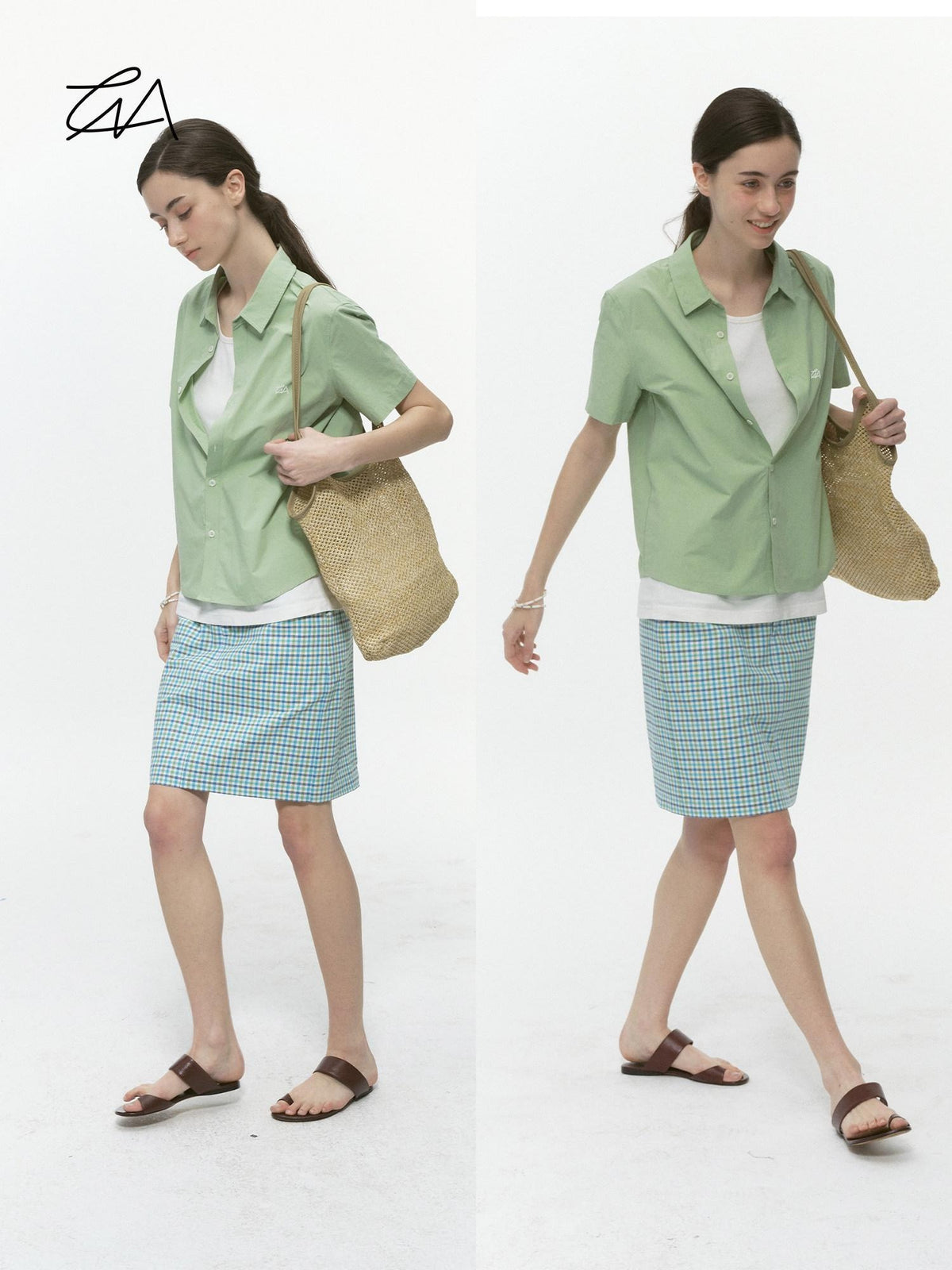 Country Moment 100% Cotton Casual Loose Camp Collar Short Sleeve Unisex Solid Color Shirts