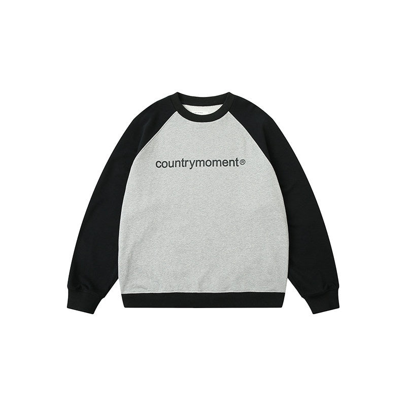 Country_Moment_Pure_Cotton_Text_Graphic_Japanese_Loose_Crewneck_Teen_Black_Sweatshirt_MISSTT