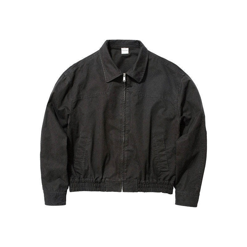 Country_Moment_100%_Cotton_Oversized_Zip_Front_Unisex_Dark_Gray_Long_Sleeve_Cropped_Jackets_MISSTT