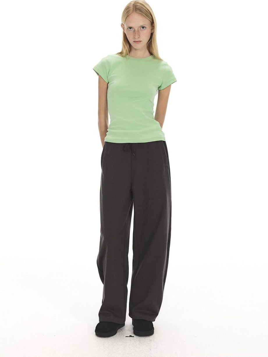 Country Moment Durable Cotton Blend Loose Mid Rise Straight Leg Youth Casual Stretch Sweatpants