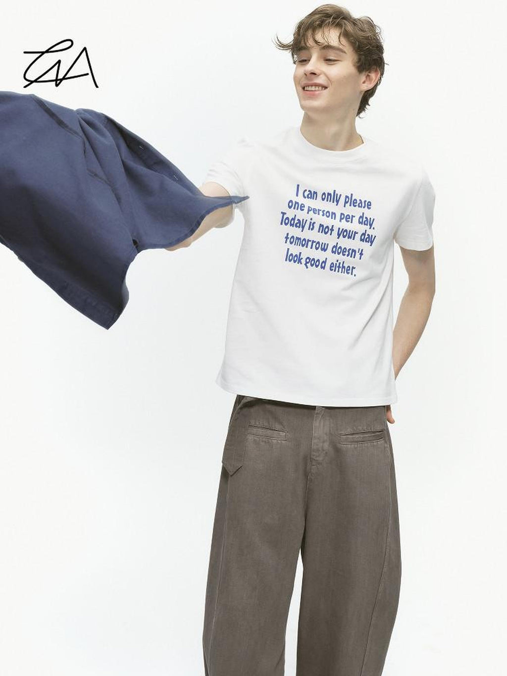 Country Moment Breathable 100 Percent Cotton Loose Fit Youth Letter Short Sleeve T-Shirts