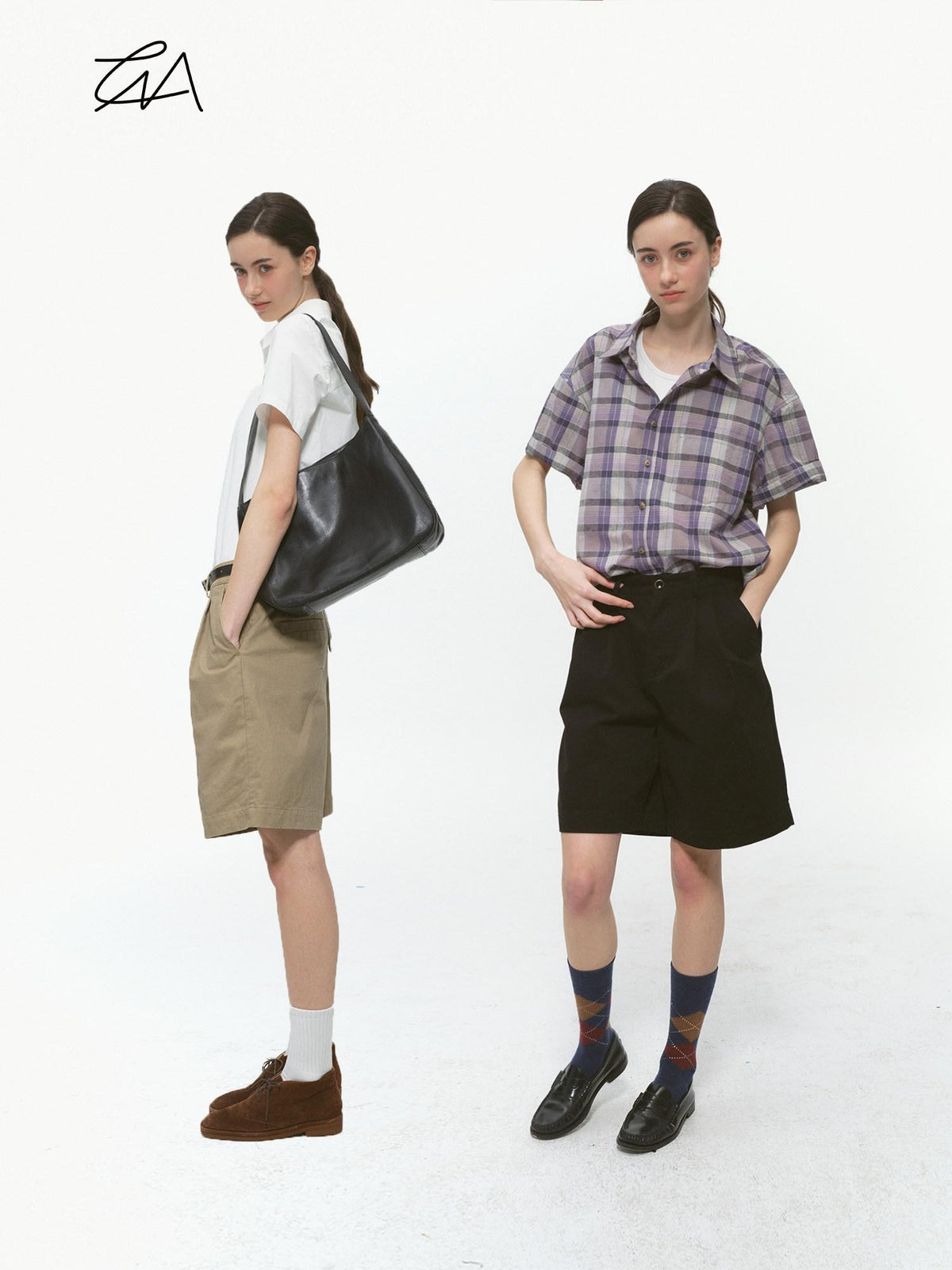 Country Moment Pure Cotton Washed Straight Leg Relaxed Retro Office Pockets Mid-Length Shorts
