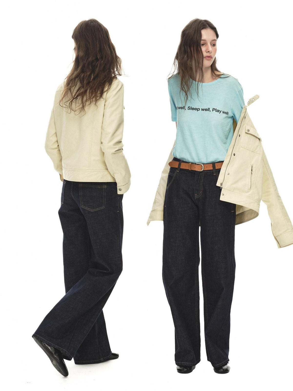 Country Moment Durable Cotton Button Loose Fit Vintage Stand Collar Women Cropped Jackets