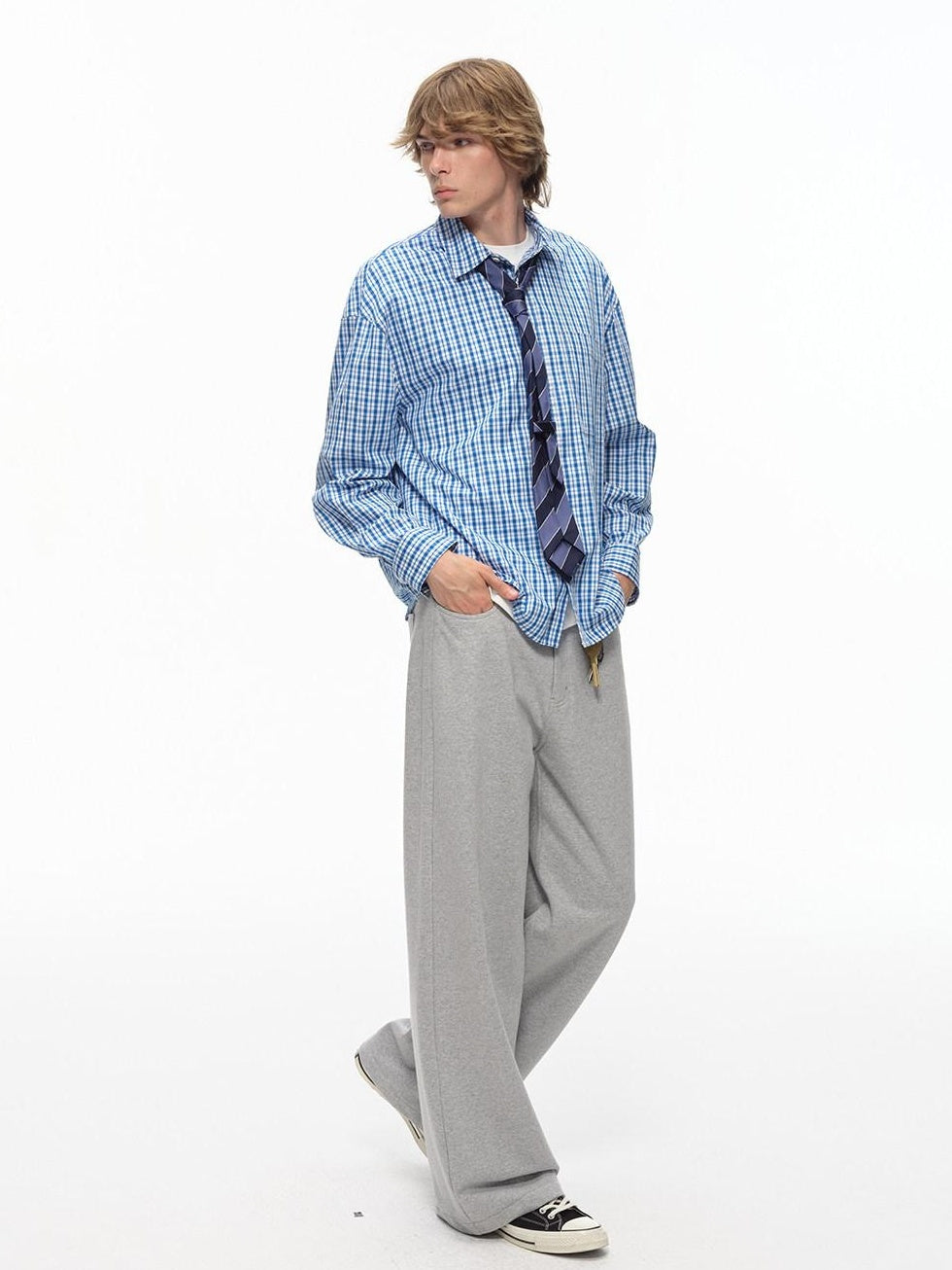 Country Moment Durable Cotton Blend Relaxed Fit Casual Youth Gray Stretch Straight Pants