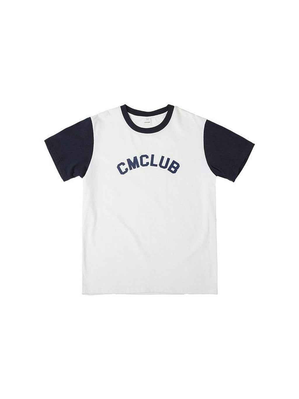 Country Moment Slim Fit Cotton Crew Neck Logo Print Casual Youth White Short Sleeve T-Shirts