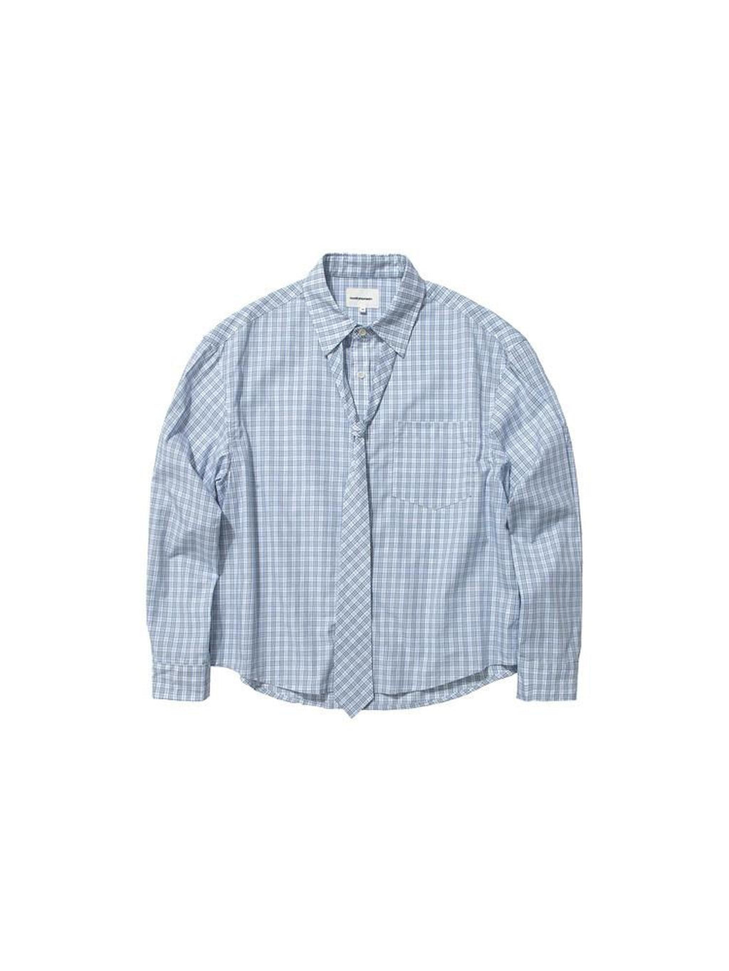 Country Moment Breathable Cotton Blue Green Plaid Button Long Sleeve Unisex Shirts