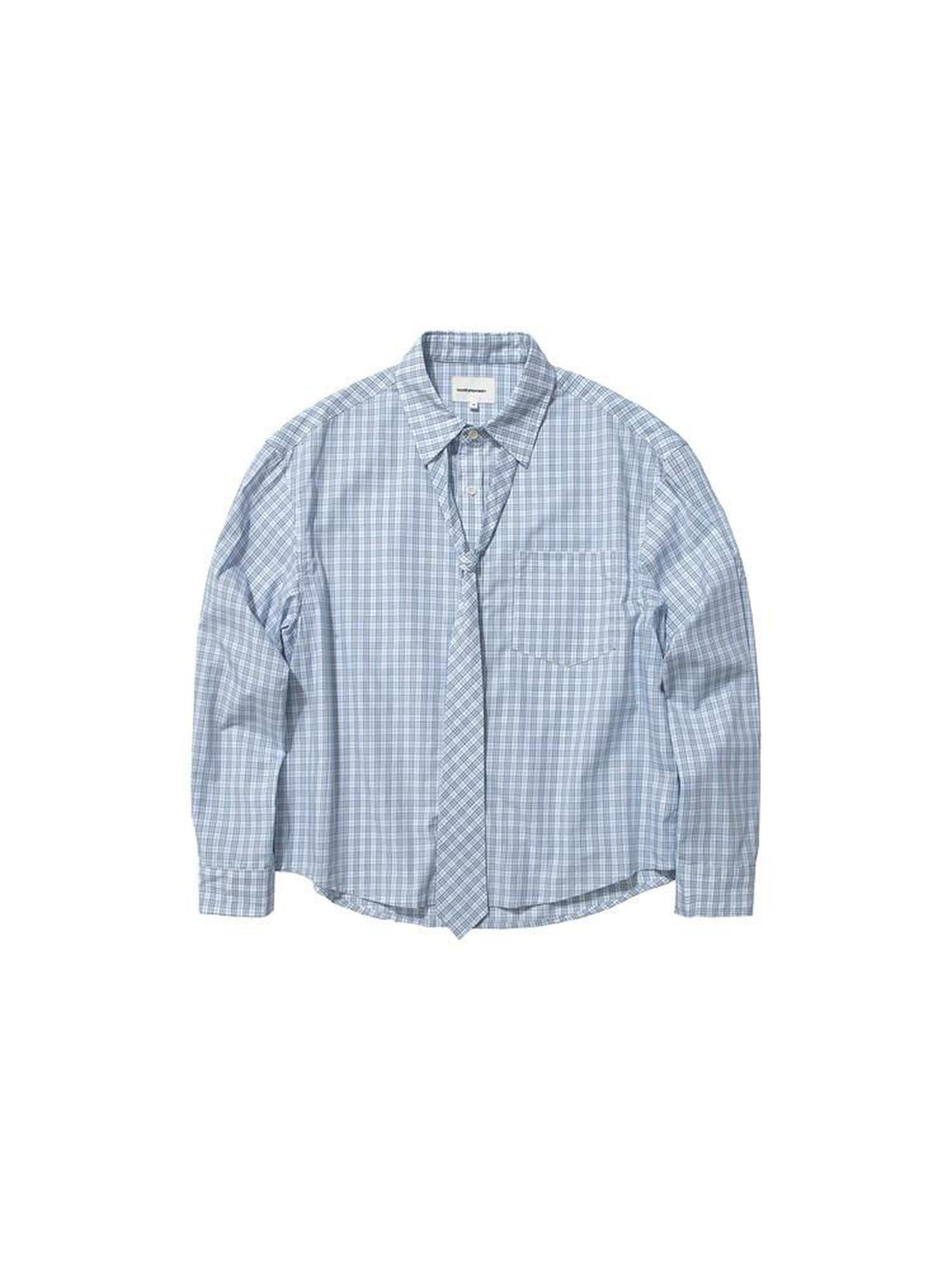 Country Moment Breathable Cotton Blue Green Plaid Button Long Sleeve Unisex Shirts