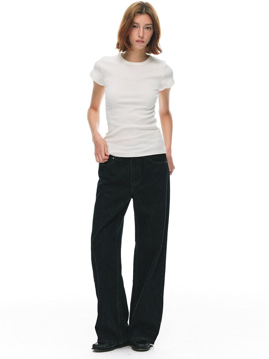 Country Moment Cooling Breathable Cotton Slim Crew Neck American Women Short Sleeve T-Shirts