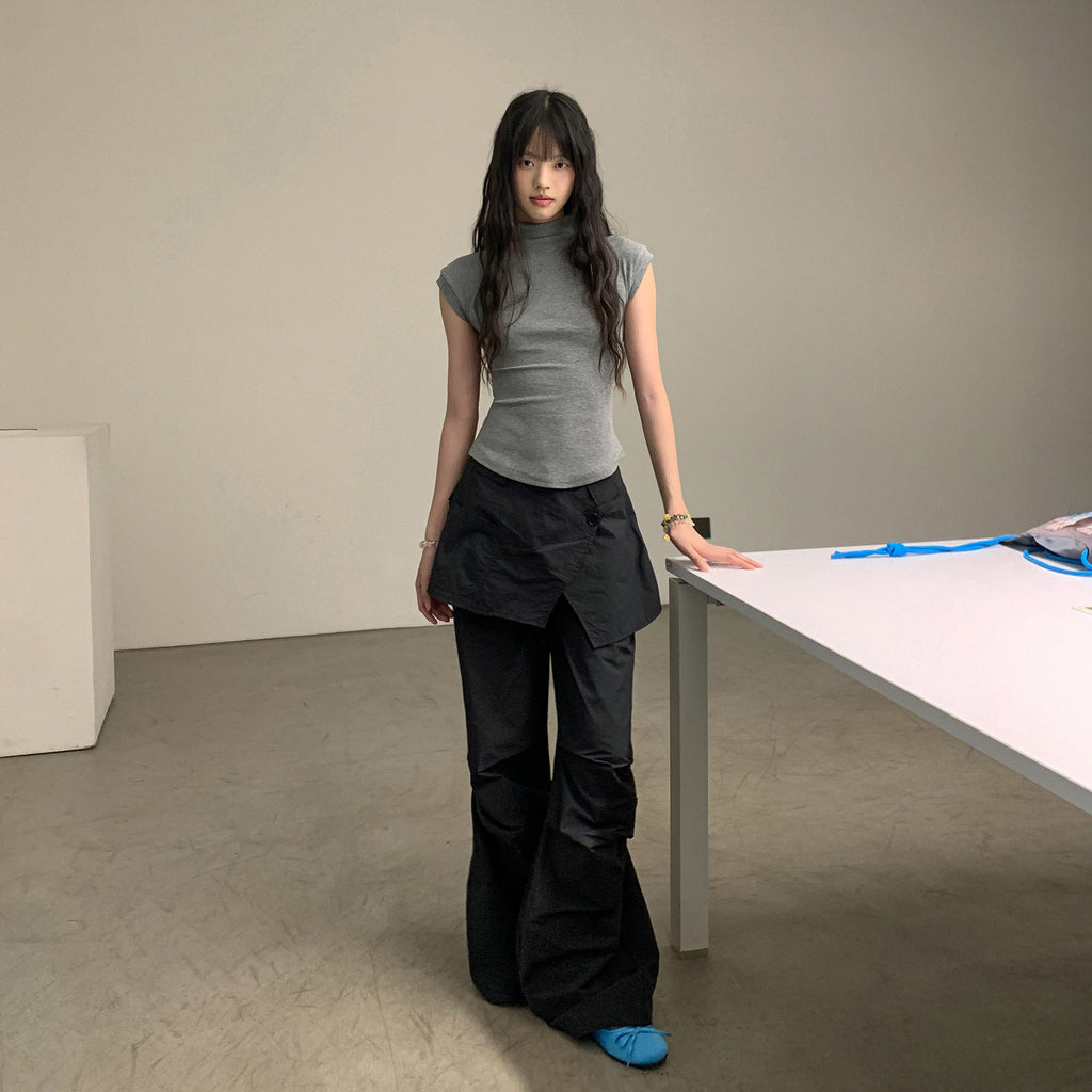 DDGIRL_studio_High_Waist_Cotton_Cargo_Pockets_Loose_Commuter_Women_Black_Straight_Pants_MISSTT