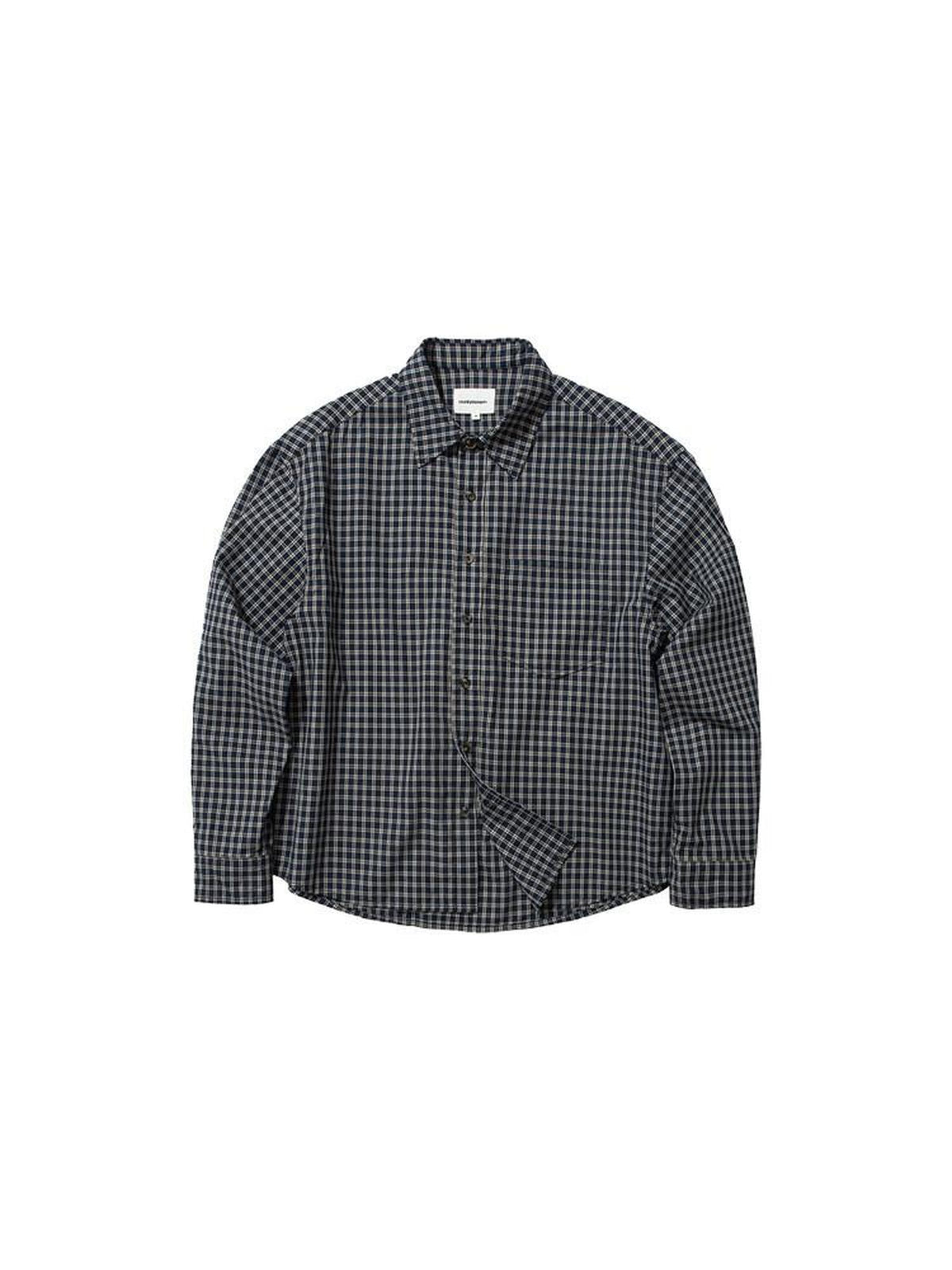 Country Moment Breathable 100% Cotton Loose Fit Long Sleeve Plaid Cropped Unisex Casual Shirts