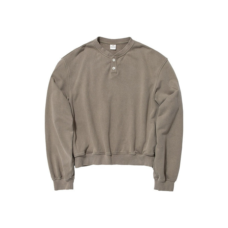 Country_Moment_Organic_Cotton_Loose_Henley_Collar_American_Unisex_Casual_Pullover_Sweatshirt_MISSTT